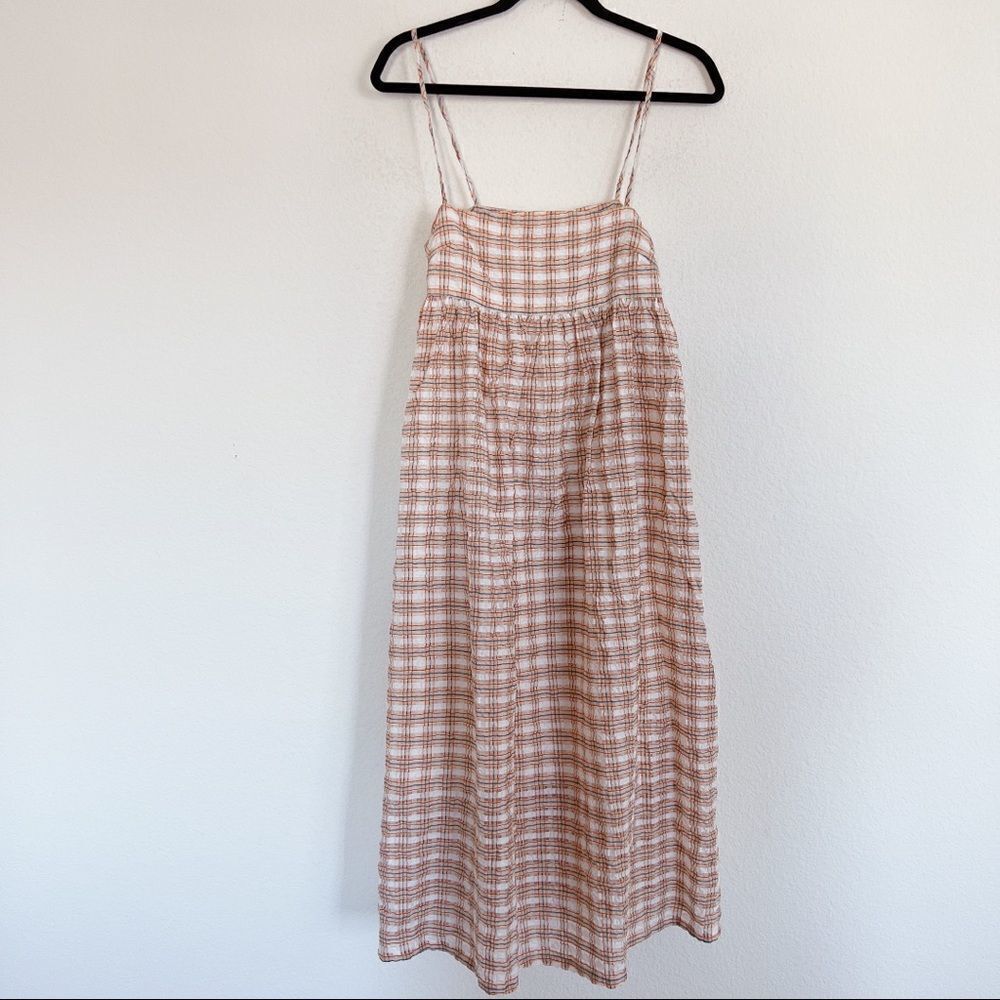 Autumn Adeigbo Hattie Midi Dress - Plaid Size US2 - Picture 9 of 12